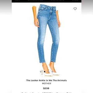 Mother cropped looker jeans!